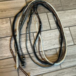 5 wrap bracelets Victoria Emerson different colors